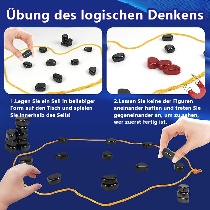 Magnetisches Schachspiel mit Steinen - 2024 New Magnetic Board Game♟️