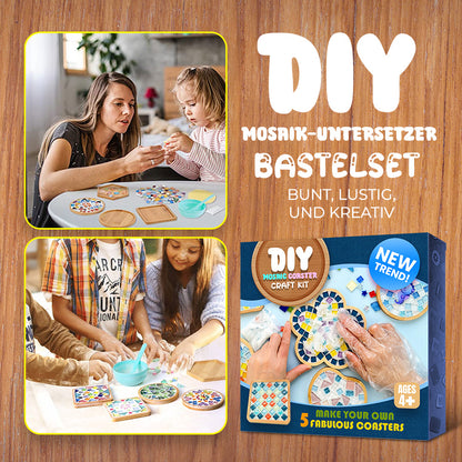 DIY Mosaik Untersetzer Bastelset🔴🔵🟤🟣🟢🟡🟠