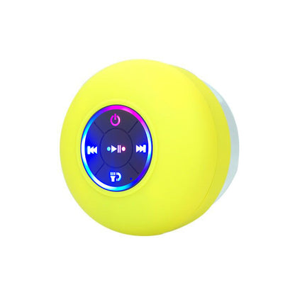 Bluetooth-Dusch-Wireless-Lautsprecher mit LED-Farblicht - IPX4 wasserdicht