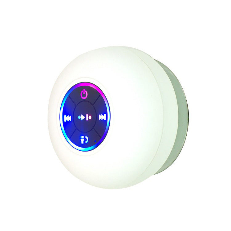 Bluetooth-Dusch-Wireless-Lautsprecher mit LED-Farblicht - IPX4 wasserdicht